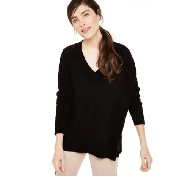 💥 Halogen Women's 100% Cashmere V-Neck Sweater - Picture 1 of 10